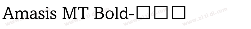 Amasis MT Bold字体转换